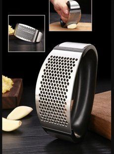 Прес для часнику з нержавіючої сталі Garlic Press 200000095 фото