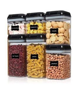 Органайзер для сипучих Food Storage Container 6 Контейнерів | Набір пластикових контейнерів для круп 200000060 фото