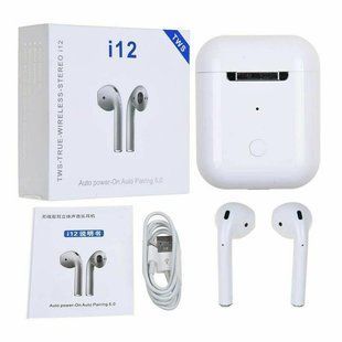 Беспроводные сенсорные Bluetooth наушники i12-TWS 200003512 фото