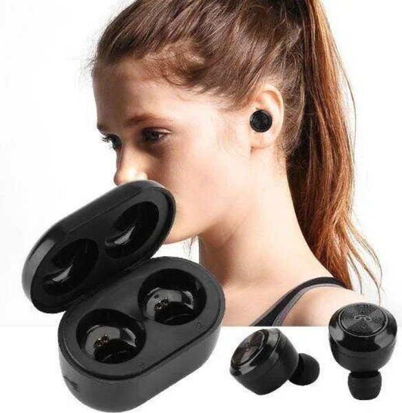 Беспроводные вакуумные Bluetooth наушники Air Twins A6 TWS гарнитура с боксом для зарядк 200007908-200000130 фото
