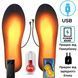 Стельки с подогревом от USB электрогрелка термостельки зимние морозостойкие защита от мороза Extra (работают от Павер Бенка / Зарядного блока) 200008583 фото 2