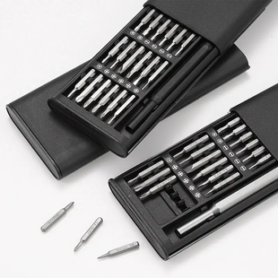Набор отверток 25 в 1 Биты Torx Hex Precision DIY разборный мини-чехол, Черный 200000674 фото