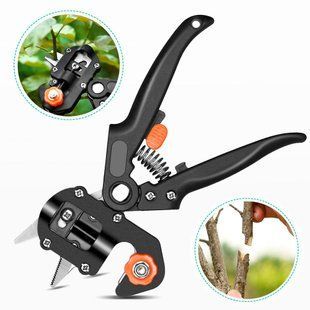 Профессиональный прививной секатор Grafting Tool с 3 ножами для обрезки и прививки деревьев 200000299 фото