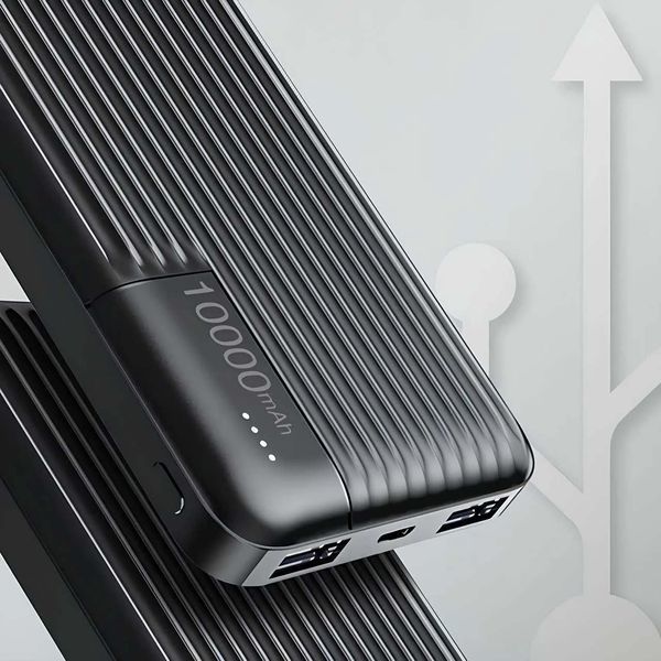 Внешний акумулятор PowerBank 10000mAh, LENYES PX161 / Портативный аккумулятор / Повербанк для телефона / УМБ 200003486 фото