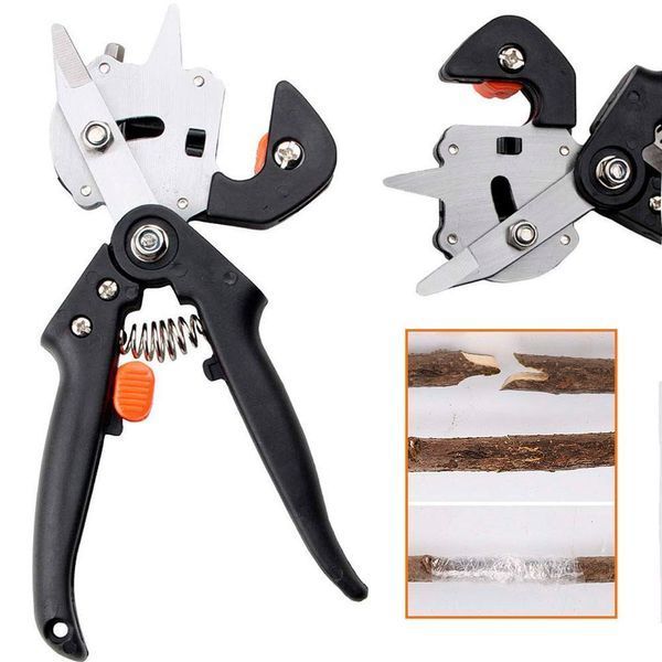 Професійний щеплений секатор Grafting Tool з 3 ножами для обрізання та щеплення дерев 200000299 фото