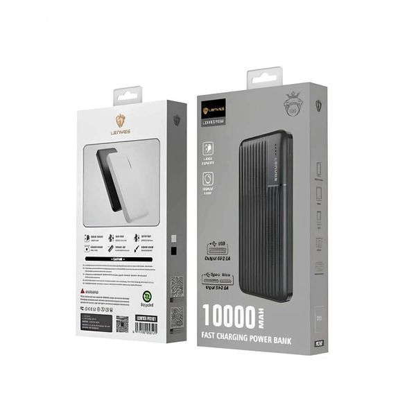 Внешний акумулятор PowerBank 10000mAh, LENYES PX161 / Портативный аккумулятор / Повербанк для телефона / УМБ 200003486 фото