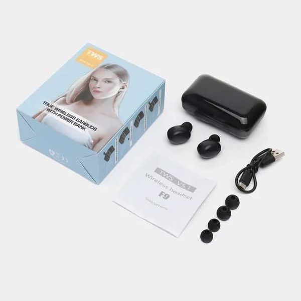 Бездротові сенсорні навушники із вбудованим Power Bank TWS F9 200008179-200000336 фото