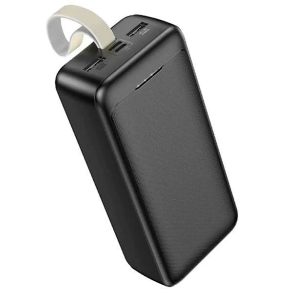 Повербанк Awei J111B 50000 mAh, 22.5 Вт - портативний зовнішній акумулятор з швидкою зарядкою, 3 виходи, Li-Pol, чорний 200003477 фото