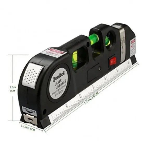 Лазерний рівень із вбудованою рулеткою FIXIT Laser Level Pro 3 4в1 рулетка лінійка 200000279-200000061 фото