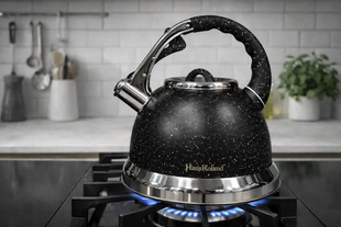 Чайник из нержавеющей стали с гранитным покрытием Haus Roland HR704-5 3,5 литров, Чайник со свистком  200000775 фото