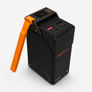 Повербанк TUGII Y365 30000 mAh 65W черный с 2 USB, 2 Type-C и ремешком для телефона и ноутбука 200008427 фото
