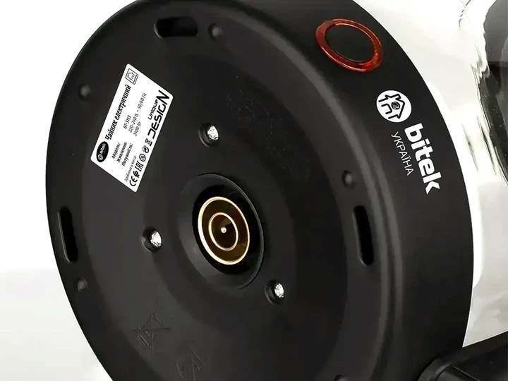 Электрочайник стеклянный 2л, 2400Вт, BITEK BT-3113 / Электрический чайник кухонный / Прозрачный электрочайник 200007843-200000113 фото