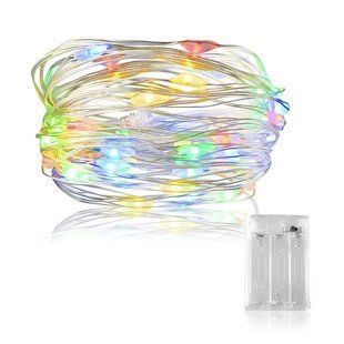 Светодиодная гирлянда на батарейках RD-302, 10 метров, 100 LED, разные цвета 200006125-200000044 фото