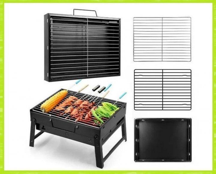 Портативний гриль TL-372 барбекю BBQ Grill Portable складний переносний мангал для дому дачі та туризму 200004755 фото