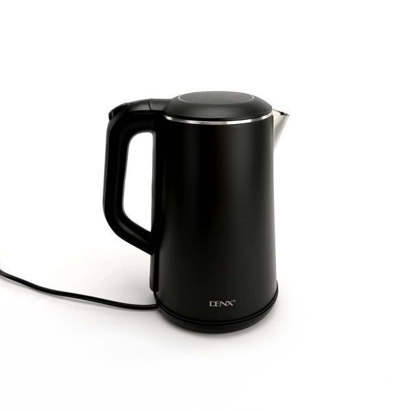 Электрический чайник DENX DX2087 на 1,6л 1500 Вт с регулятором температуры. Черный  200000771 фото