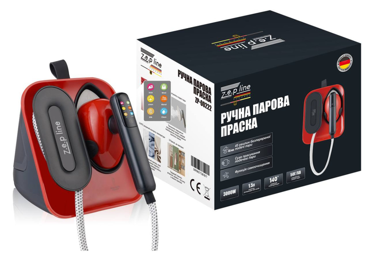 Ручной паровой утюг 3000Вт Zepline ZP-00222 200006102 фото