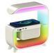 Нічний акумуляторний RGB G 3 з бездротовою зарядкою 15W і Bluetooth колонкою 3W Настільна смарт лампа, 200008198-200000352 фото 1