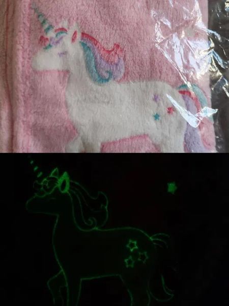Детский плед покрывало светящийся в темноте Magic Blanket одеяло для детей из плюша EL-2184  200007756 фото