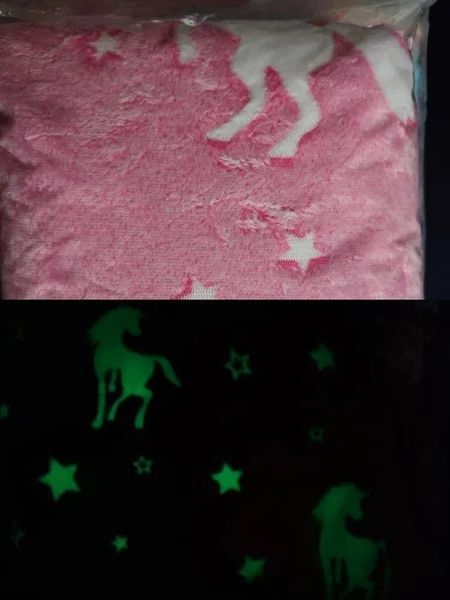 Детский плед покрывало светящийся в темноте Magic Blanket одеяло для детей из плюша EL-2184  200007756 фото