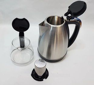 Комплект электрочайник с заварником на подставке из нержавеющей стали Rainberg RB-2504 200000737 фото