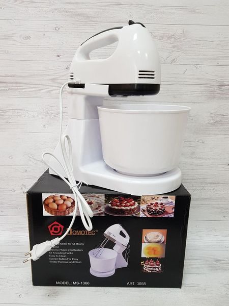 Ручной миксер с чашей Domotec MS-1366 7 скоростей 200004753 фото
