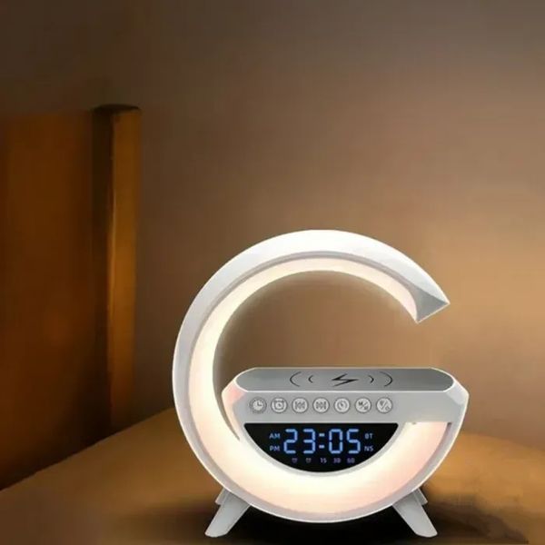 Лампа G11 Smart Light 3в1 з Bluetooth колонкою будильником та бездротовою зарядкою 200008174-200000331 фото
