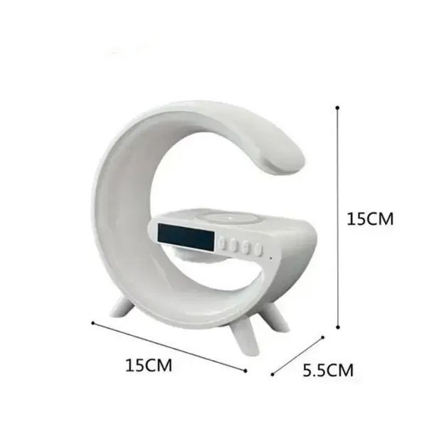 Лампа G11 Smart Light 3в1 з Bluetooth колонкою будильником та бездротовою зарядкою 200008174-200000331 фото